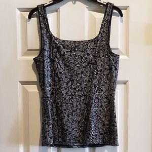 Grey and black stretch Cami tank